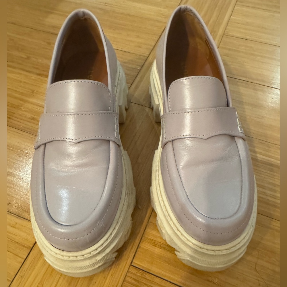ALOHAS Lilac Platform Loafers